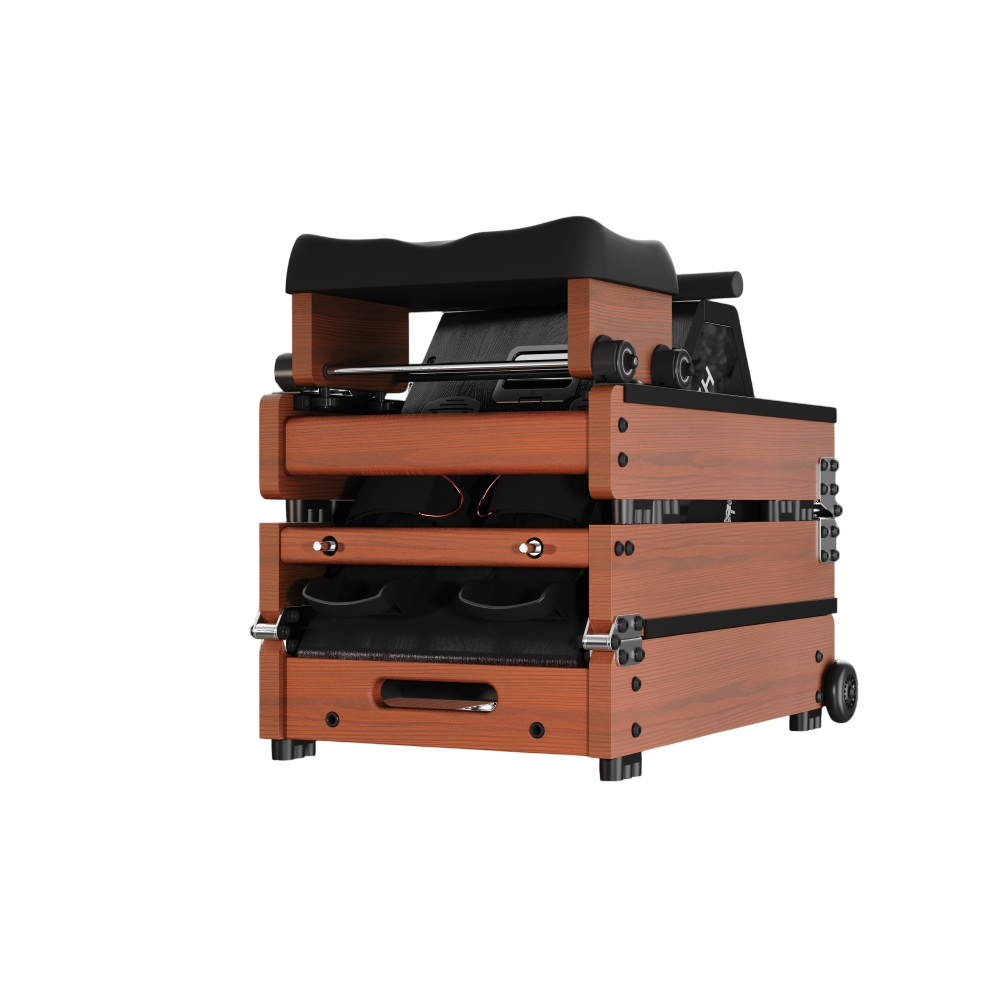 Kingsmith WalkingPad WR20 kokkupandav sõudeergomeeter – punase tamme värv